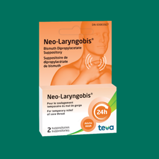 Neo-laryngobis package of the medicine